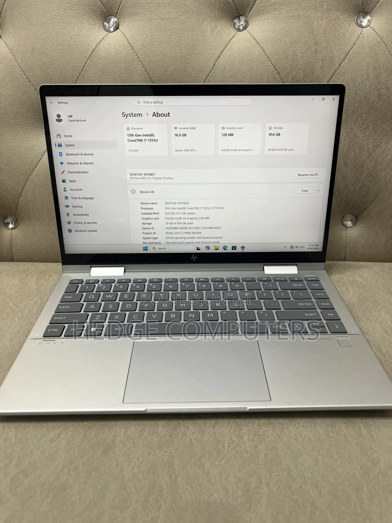 Laptop HP Envy 14 16GB Intel Core i7 SSD 1T