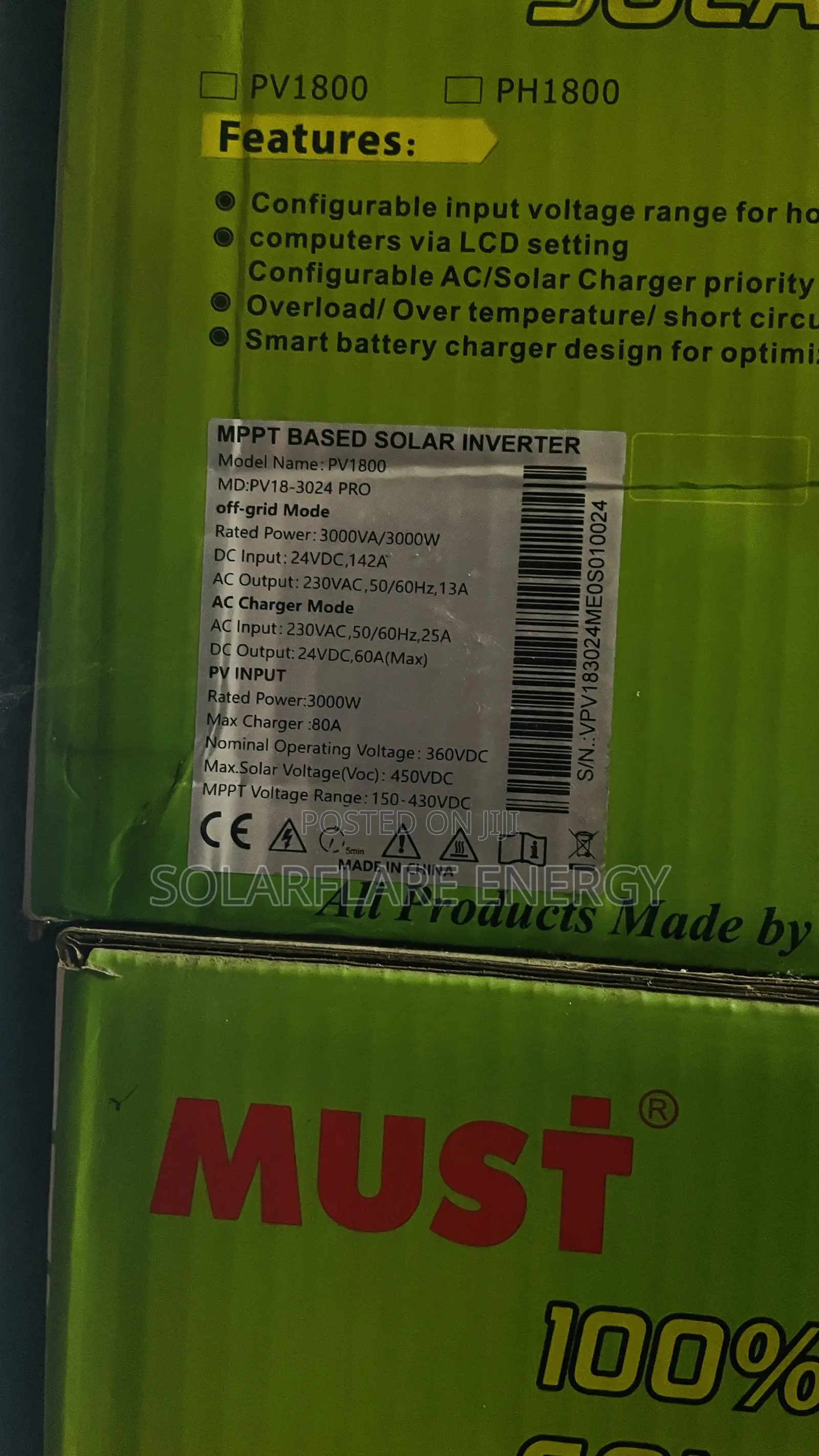 3kva Must Solar Inverter