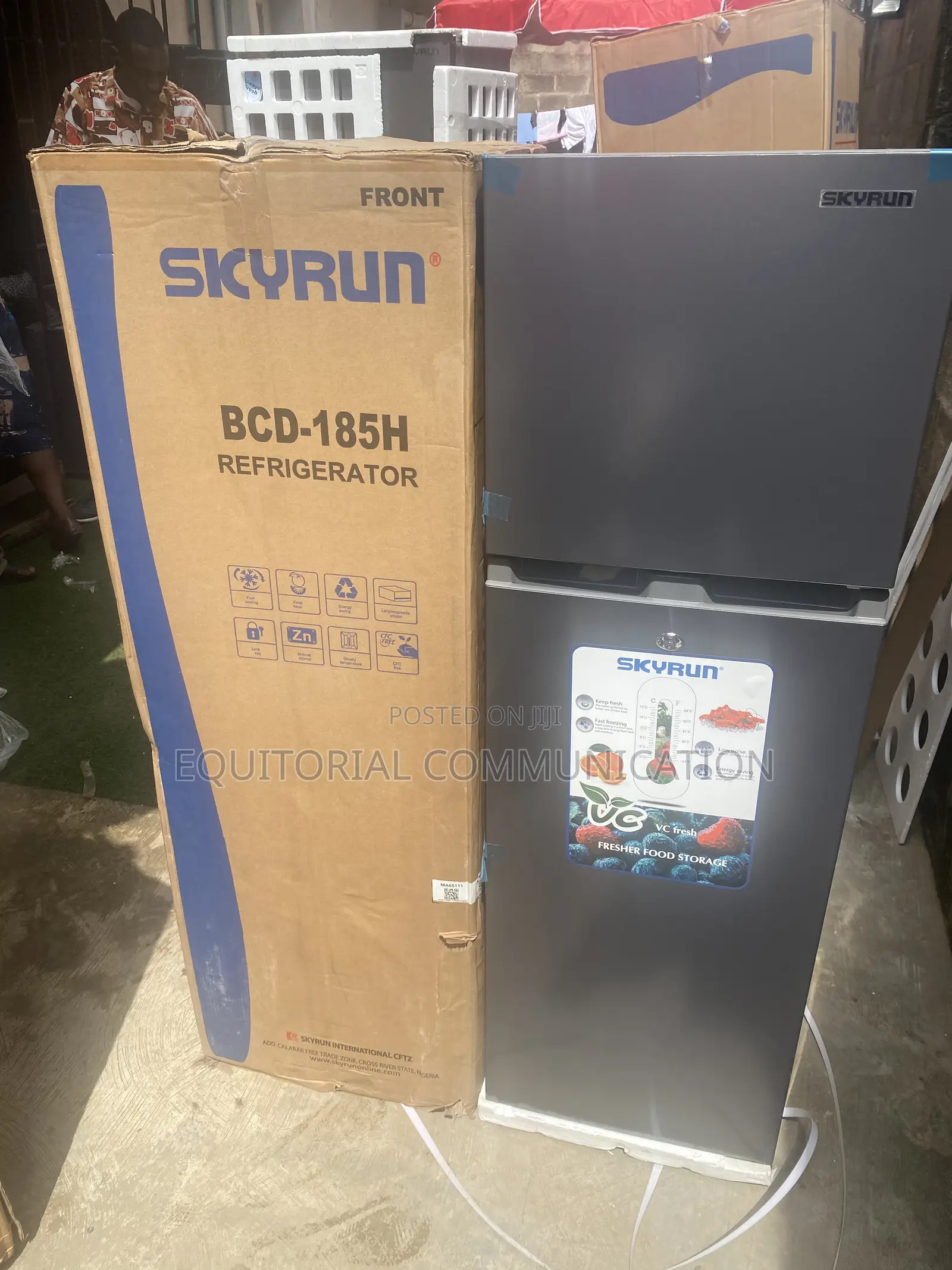 Skyrun 180l BCD-185h Modern Refrigerator