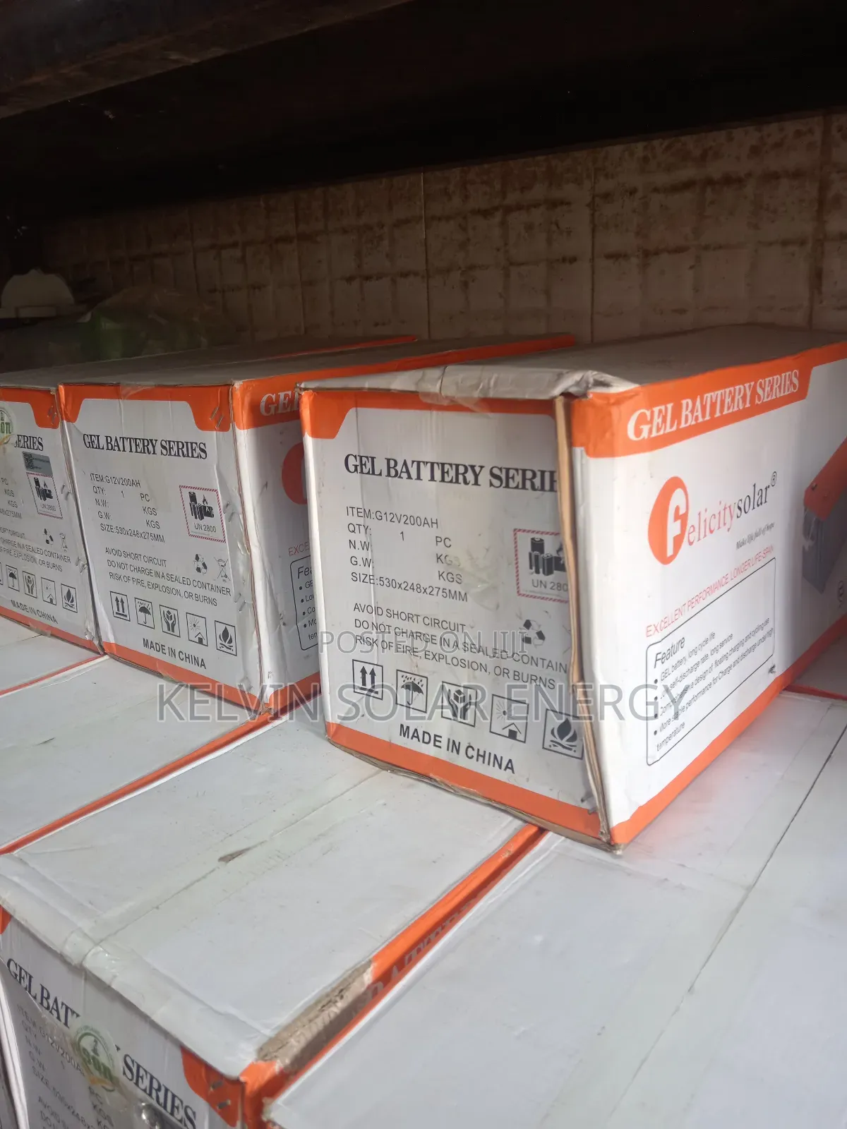 Gel Battery Felicity 200ah 12v