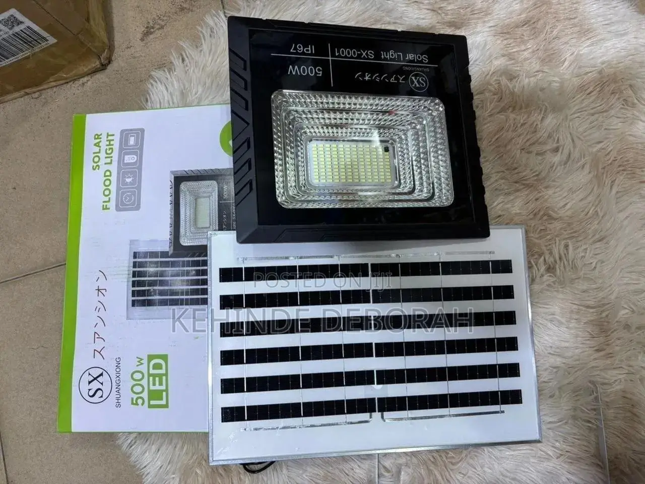 Solar Light With Solar Panel and Remote