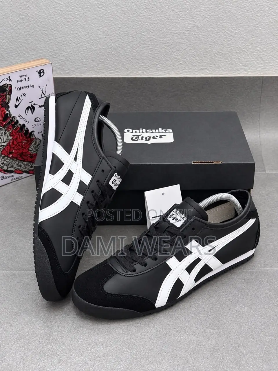 Onitsuka Tiger Mexico 66 Black and White