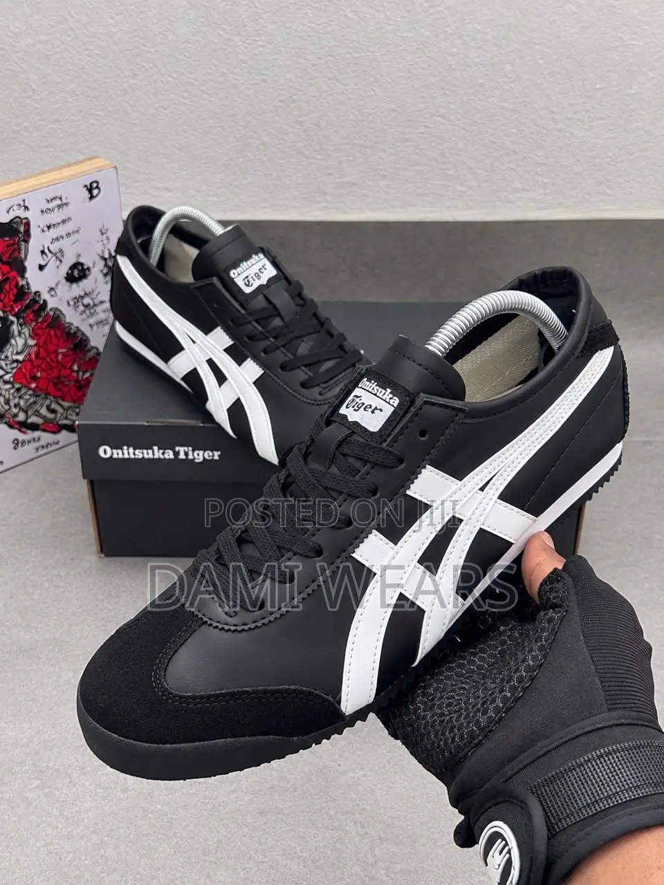 Onitsuka Tiger Mexico 66 Black and White
