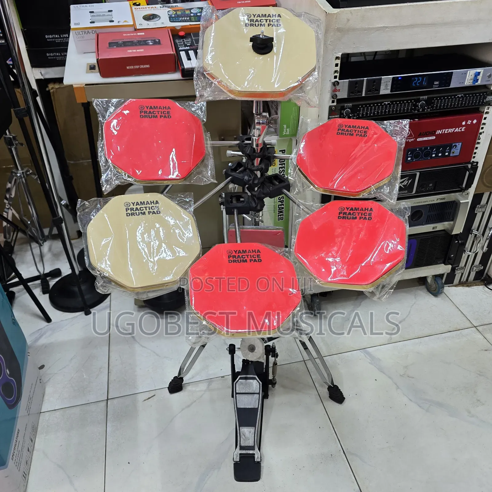 Yamaha Standard Complete Practice Drum Pad Kit With Stick and Pedal