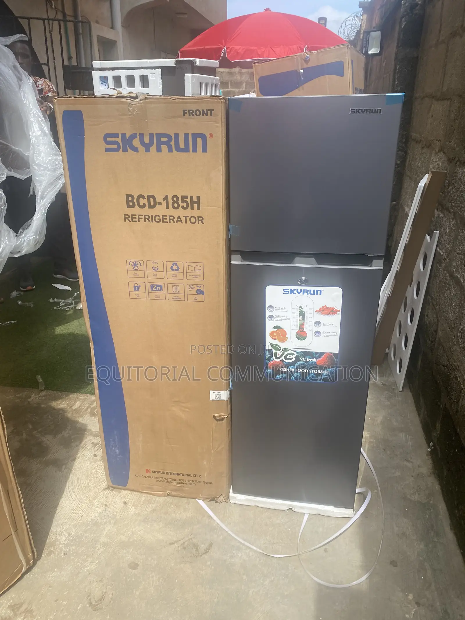 Skyrun 180l BCD-185h Family Refrigerator