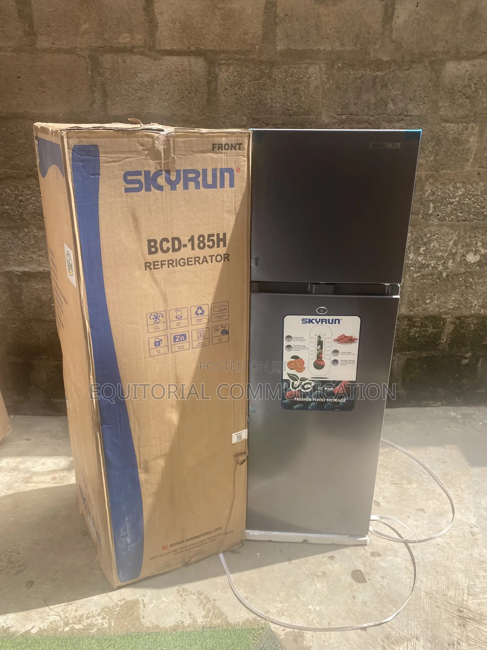 Skyrun 180l BCD-185h Family Refrigerator