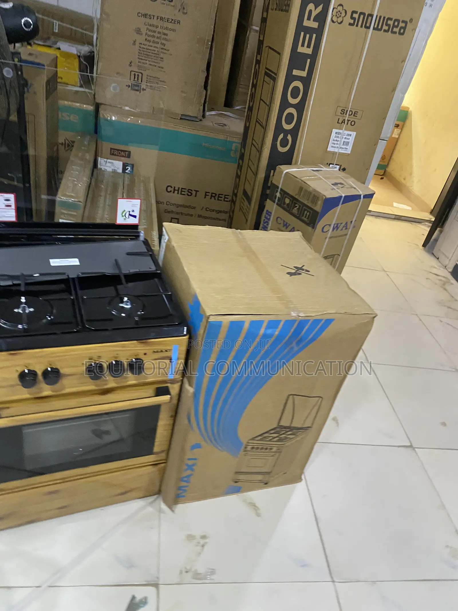Maxi 6060 Gas Cooker 3B+1P Complete With Oven