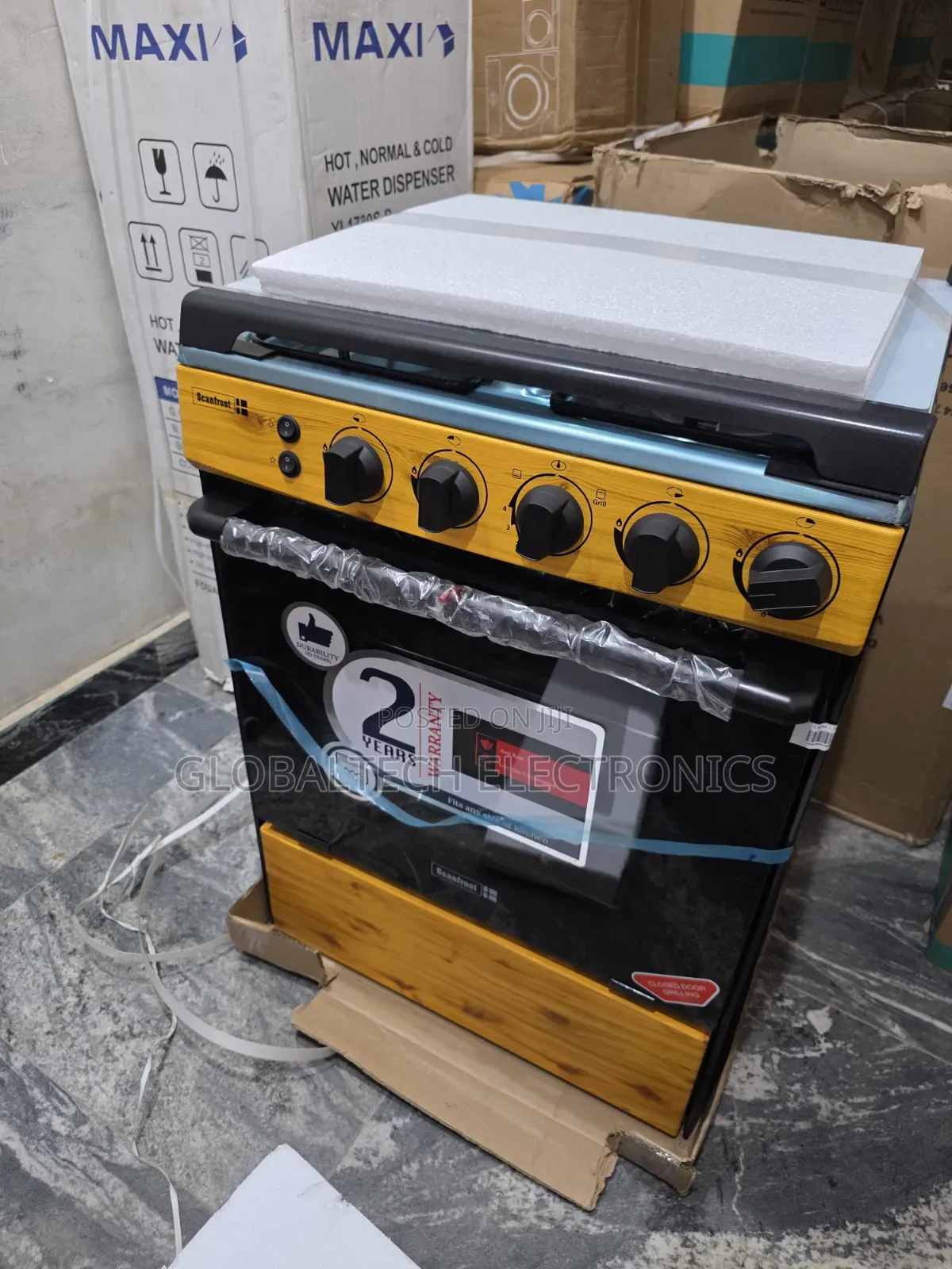 Scanfrost 60x60cm 4-Burner Standing Gas Cooker SFC6460NG