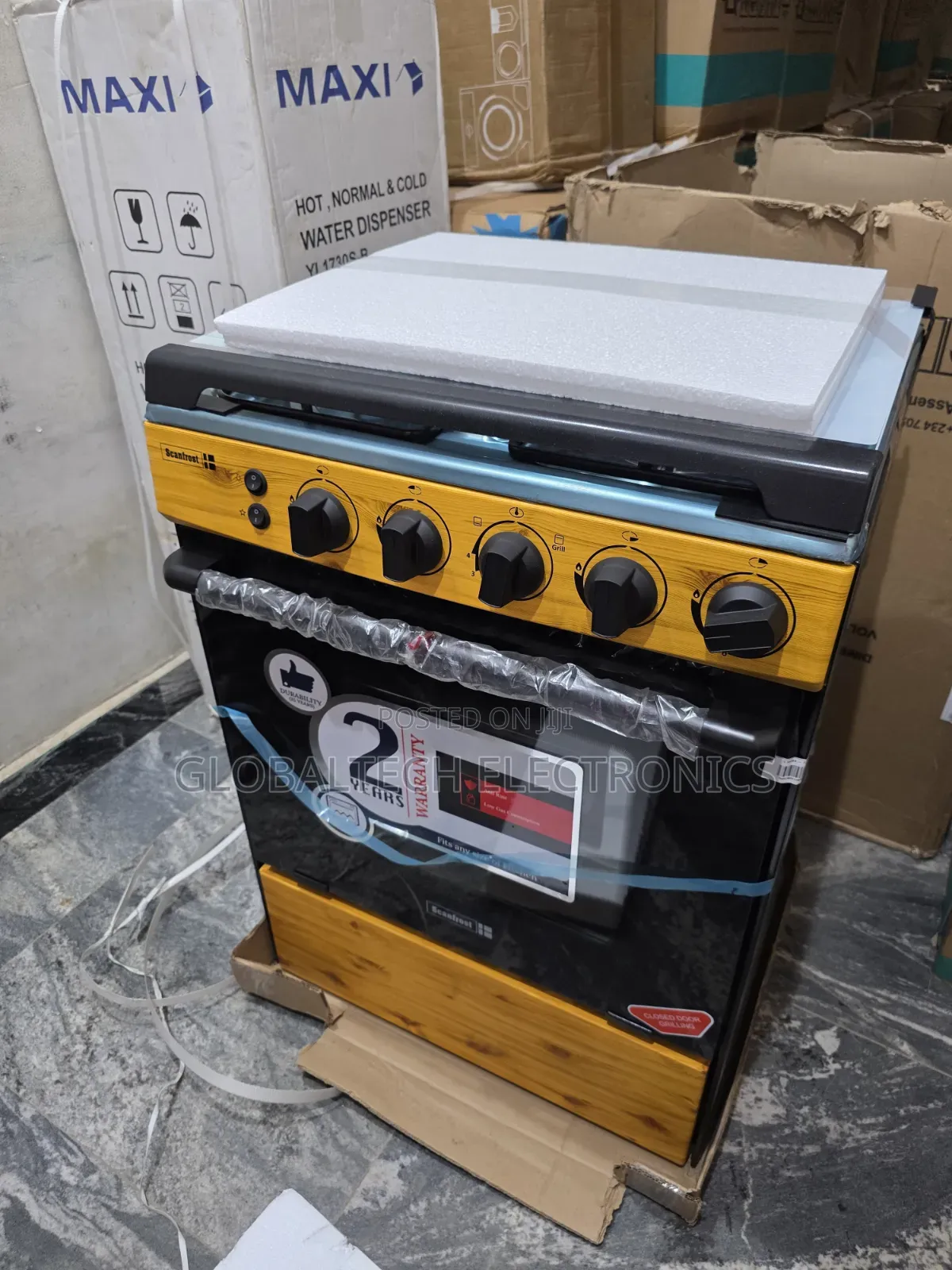 Scanfrost 60x60cm 4-Burner Standing Gas Cooker SFC6460NG
