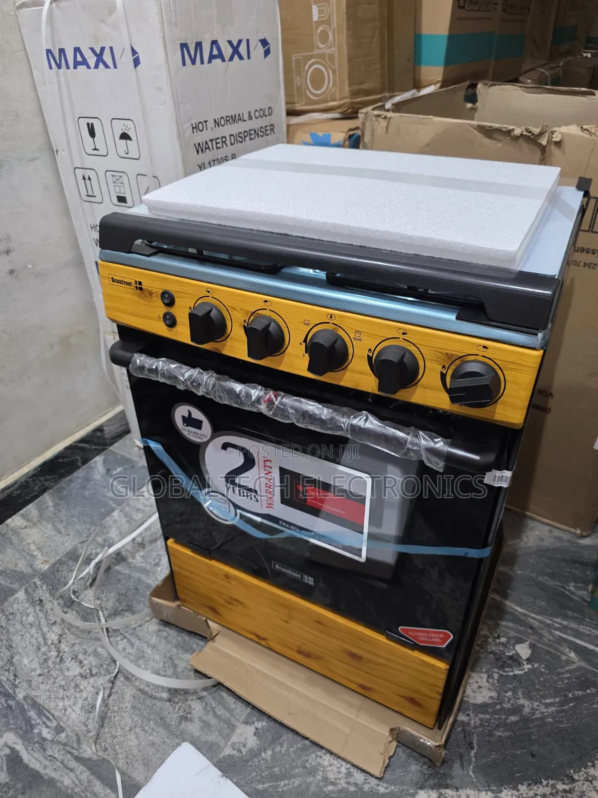 Scanfrost 60x60cm 4-Burner Standing Gas Cooker SFC6460NG