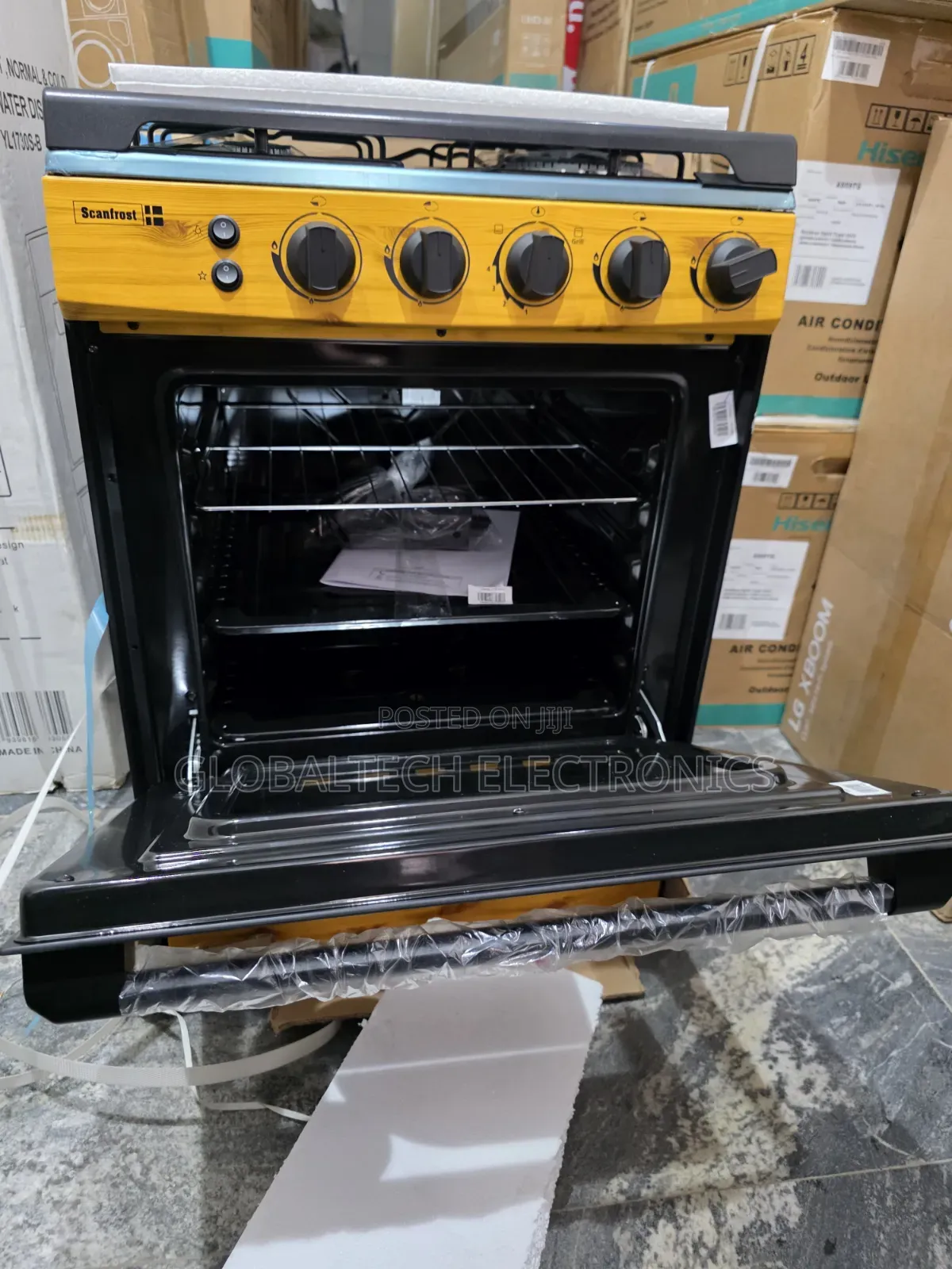 Scanfrost 60x60cm 4-Burner Standing Gas Cooker SFC6460NG