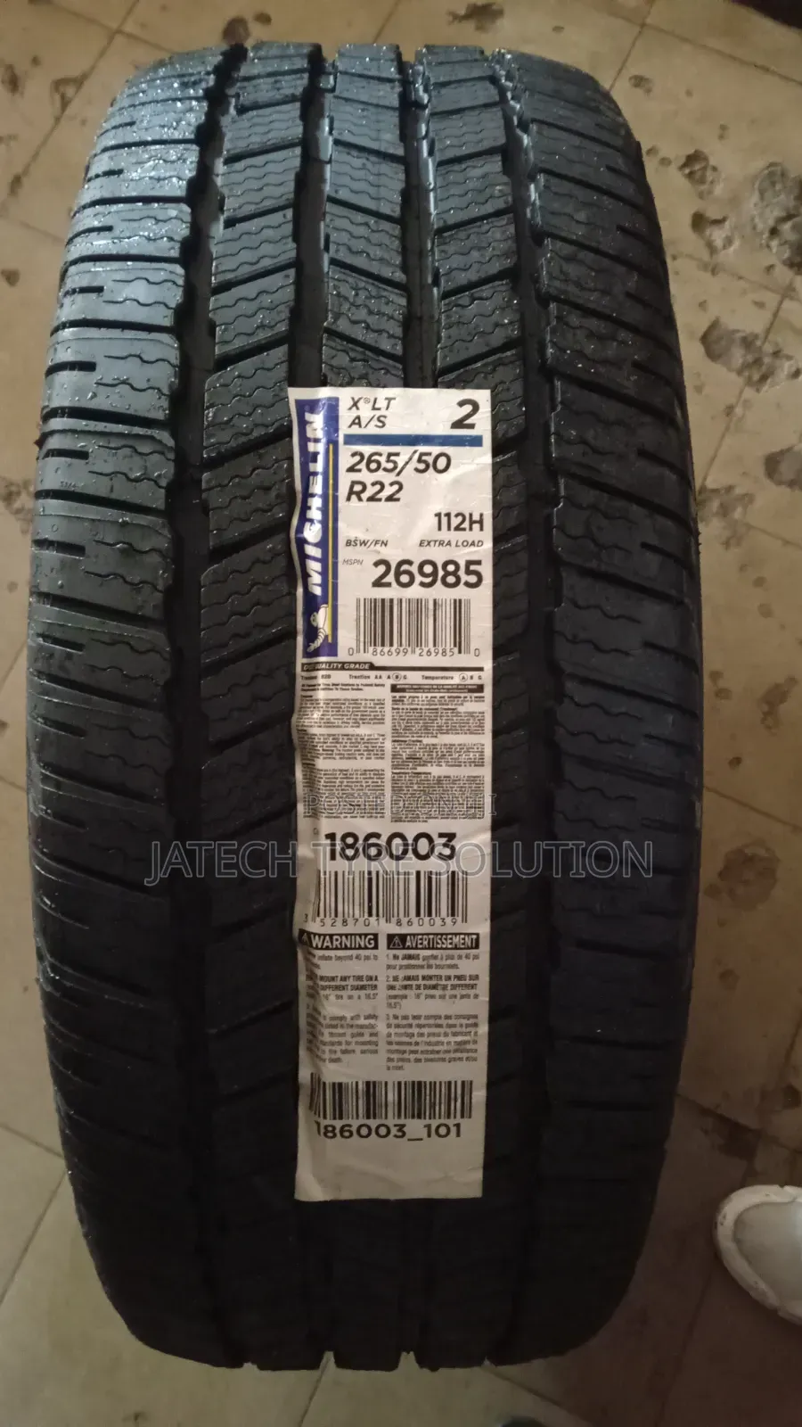 265/50/22 Michelin XLT