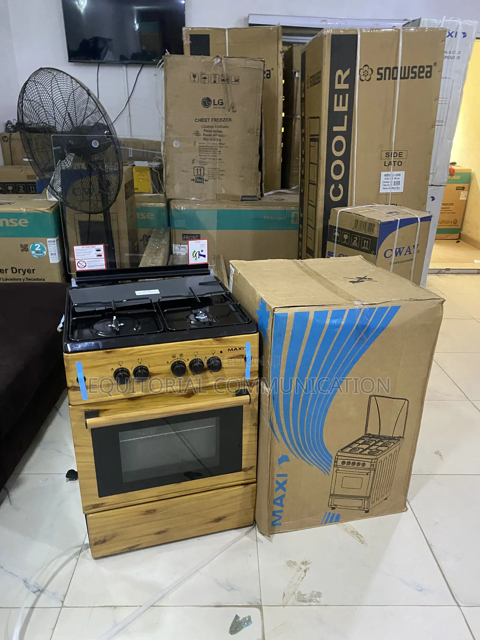 Maxi 6060 3B+1P Gas Stove With Oven