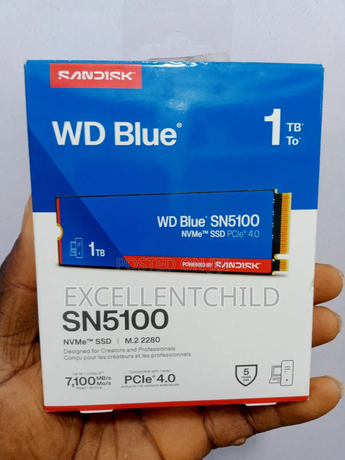 For Internal Storage (1tb Wd Blue SN5100 Pcle 4.0 SSD Rd 7,100mbs