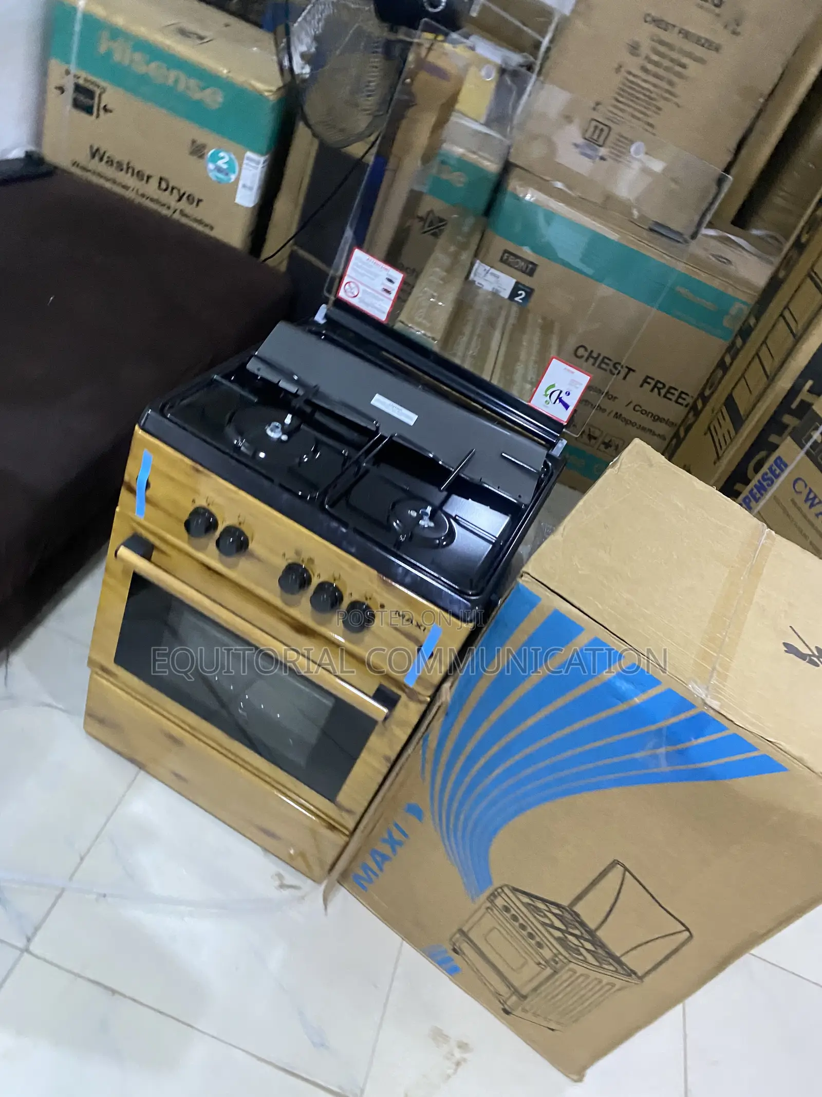 Maxi 6060 3B+1P Family Cooker With Oven