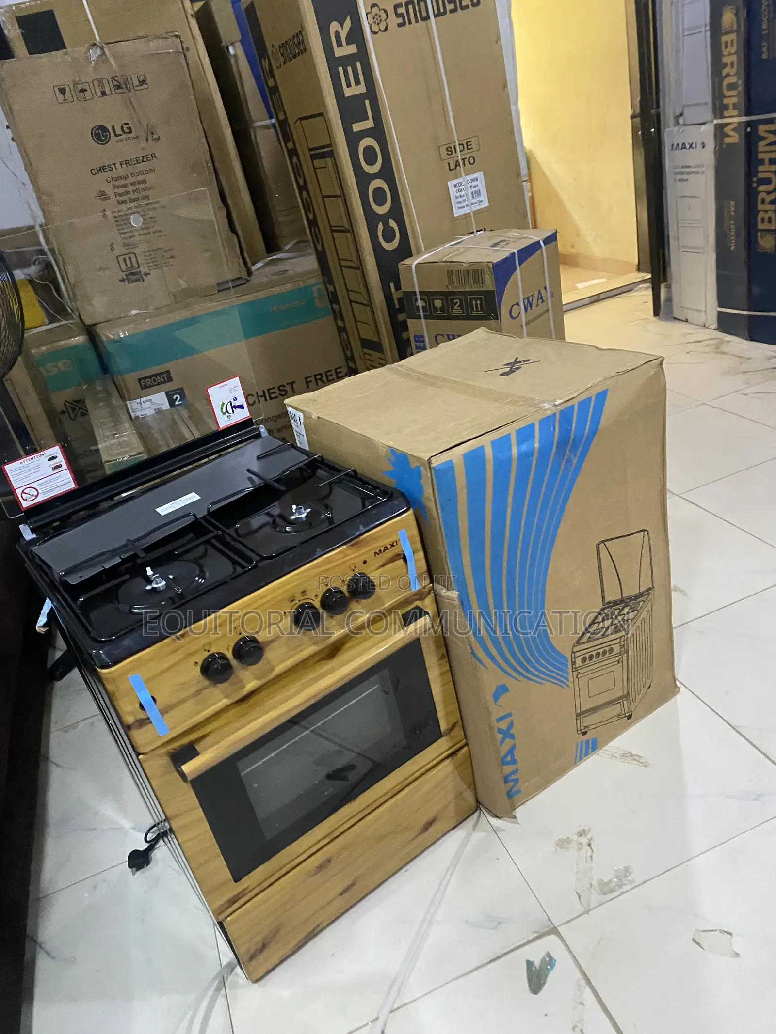 Maxi 6060 3B+1P Family Cooker With Oven