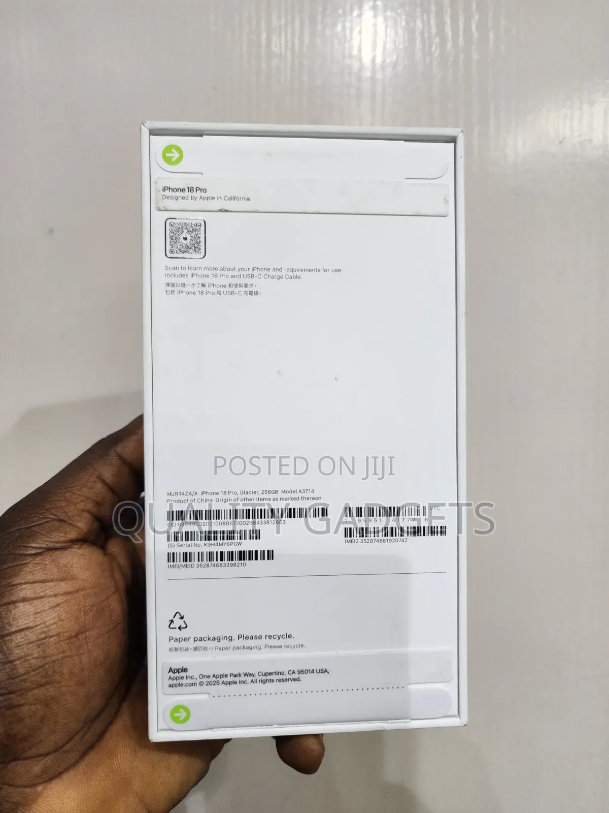New Apple iPhone 18 Pro 256 GB Blue