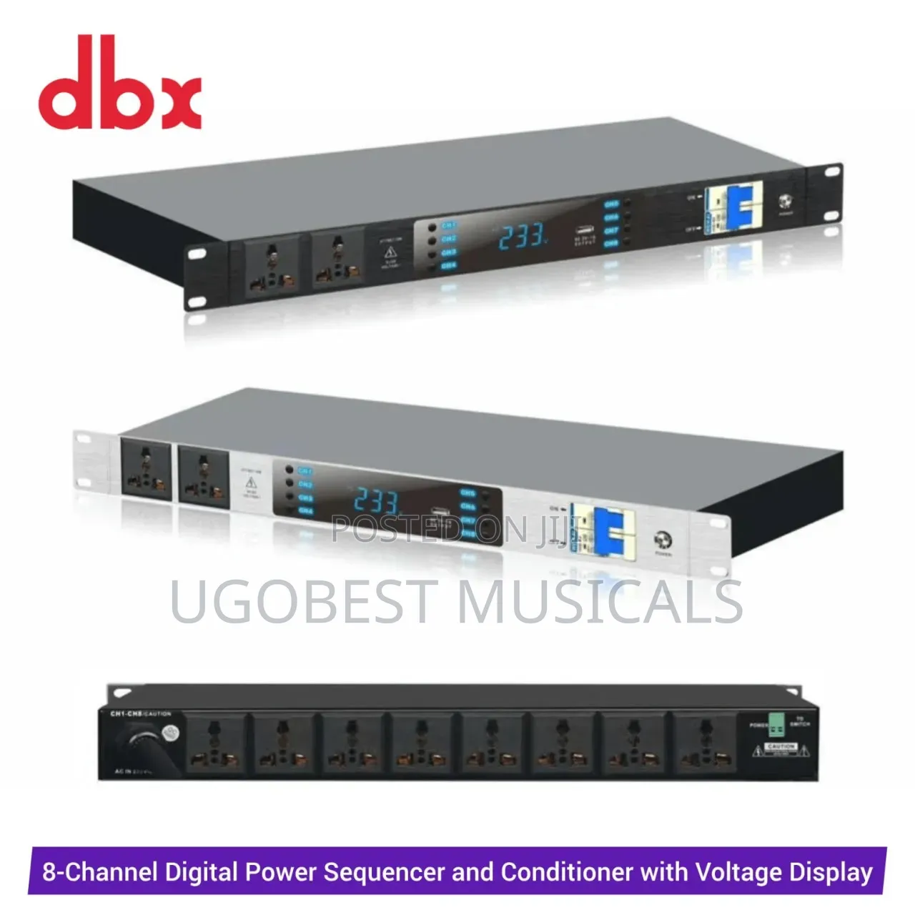 DBX 8-Channel Professional Audio Power Sequencer