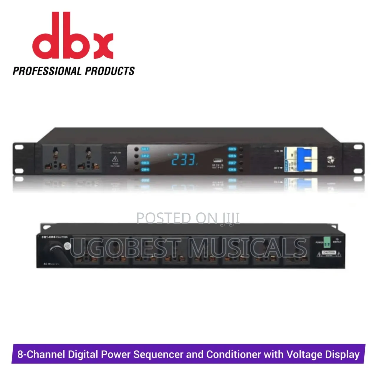 DBX 8-Channel Professional Audio Power Sequencer