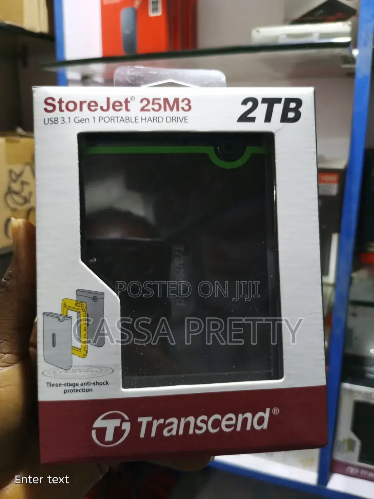 Transcend StoreJet 25M3 - 1TB USB 3.1 Gen 1 Portable Hard Drive