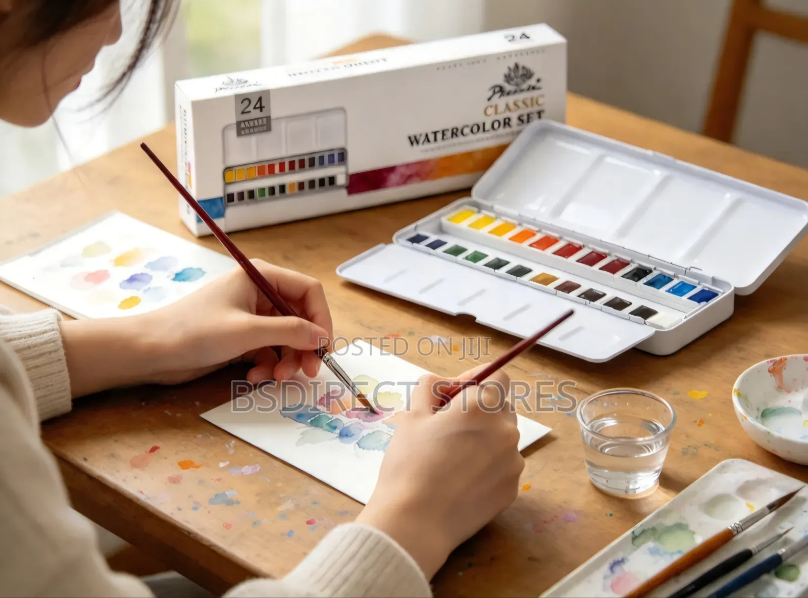 Phoenix Artist Quality Pack of 24 Classic Watercolour Set