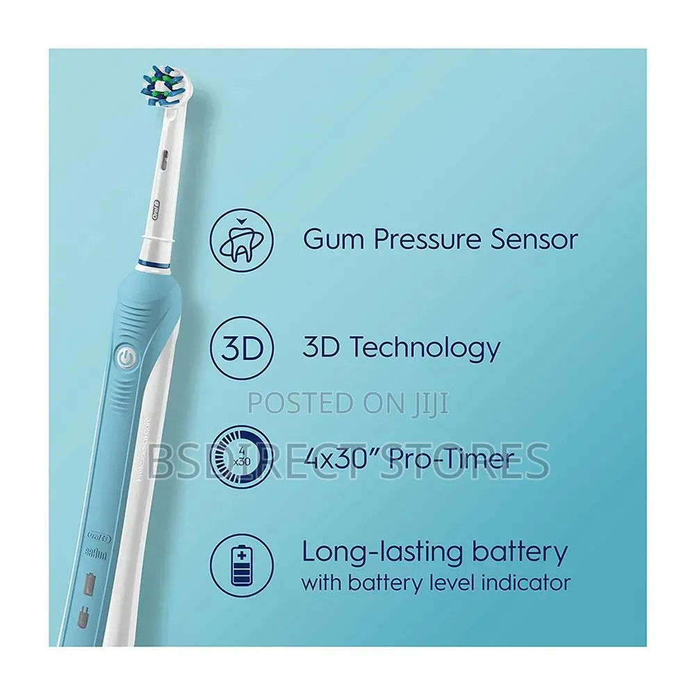 Oral-B Pro 600 Electric Toothbrush With Cross Action Tooth Brush Head