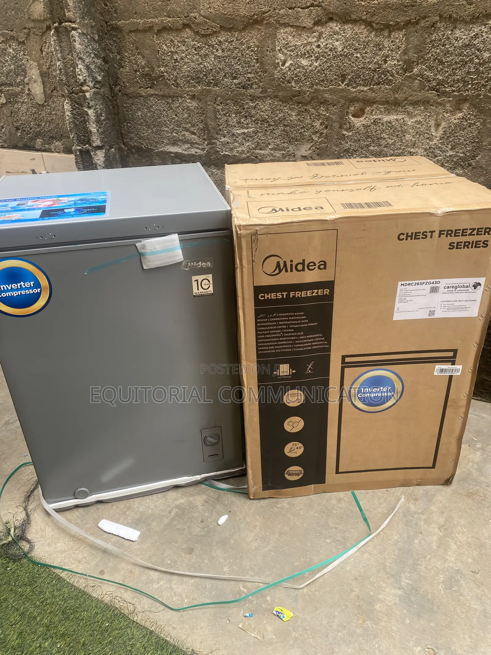 Midea 142L Inverter Compressor Deep Freezer MDRC265FZG43D