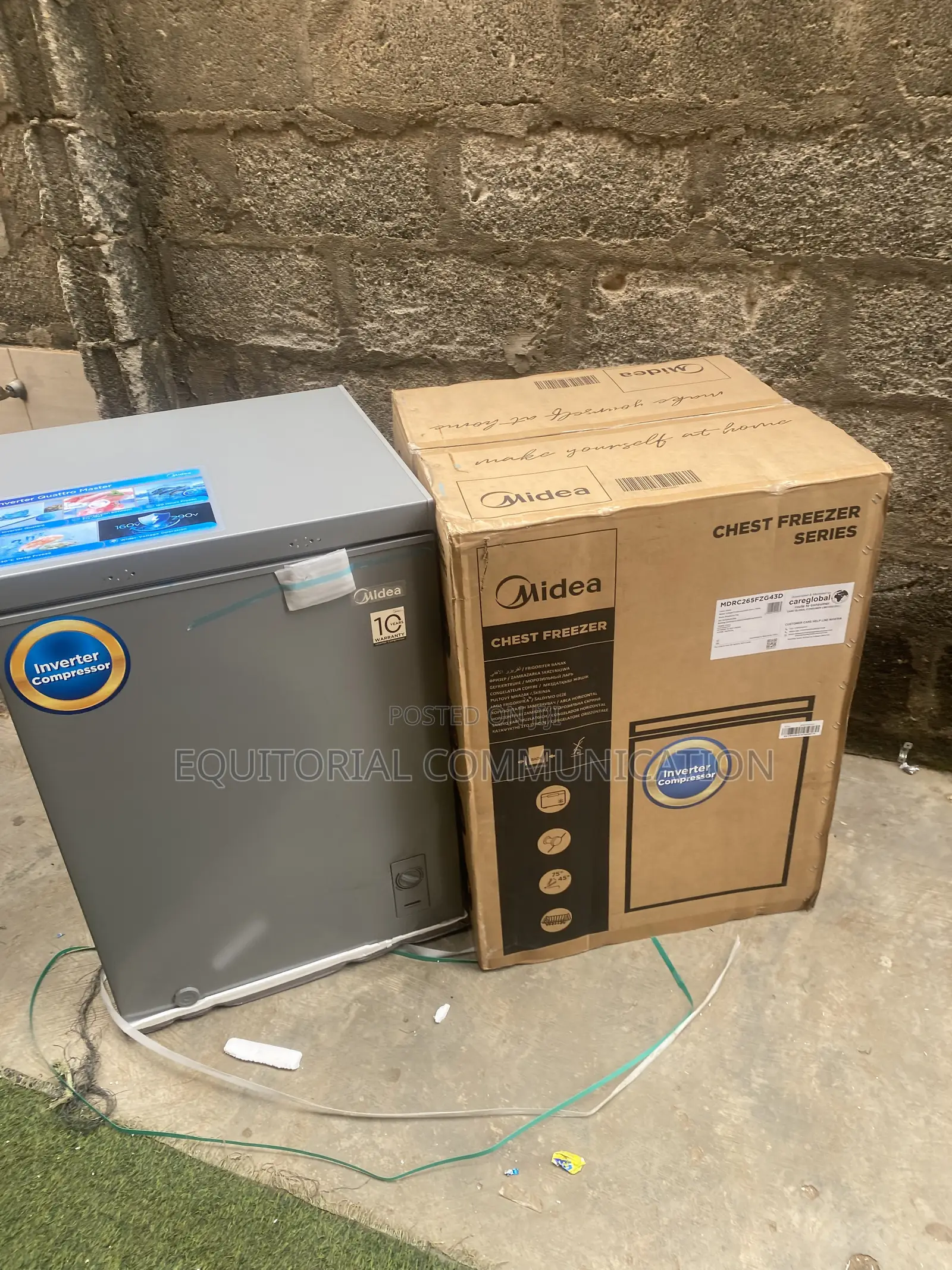 Midea MDRC265FZG43D 142L Compact Inverter Chest Freezer