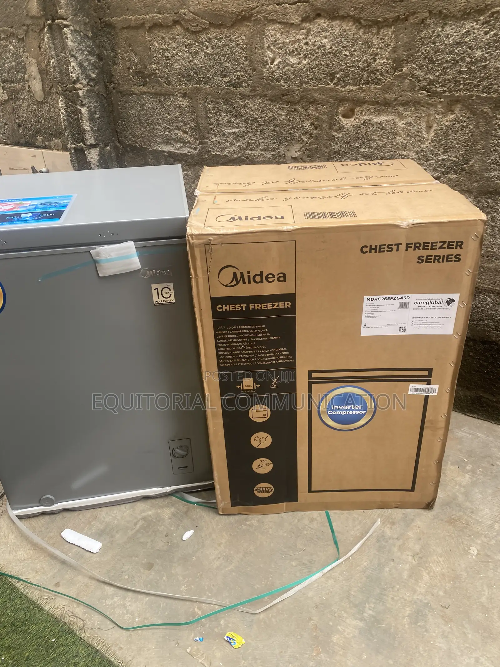 Midea MDRC265FZG43D 142L Compact Inverter Chest Freezer