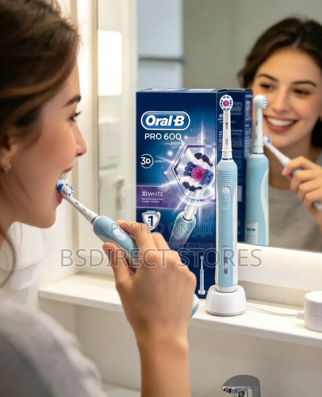 Oral B Pro 600 3D White Electric Rechargeable Toothbrush