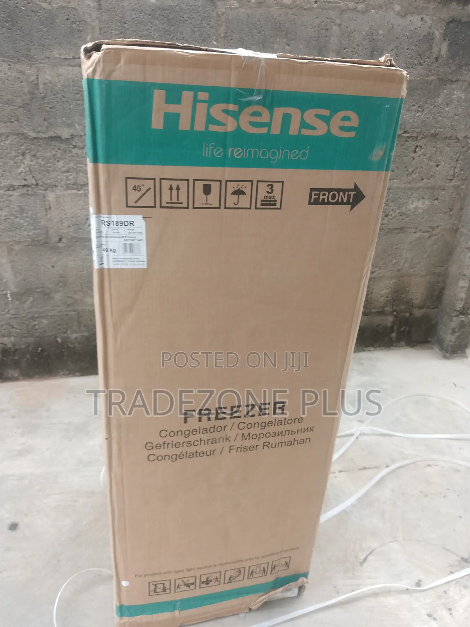 Hisense 190L Upright Standing Freezer