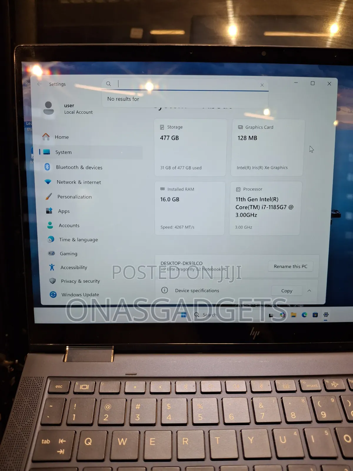 Laptop HP Elite Dragonfly G2 16GB Intel Core i7 SSD 512GB