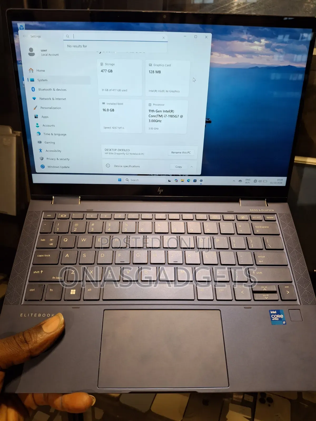 Laptop HP Elite Dragonfly G2 16GB Intel Core i7 SSD 512GB