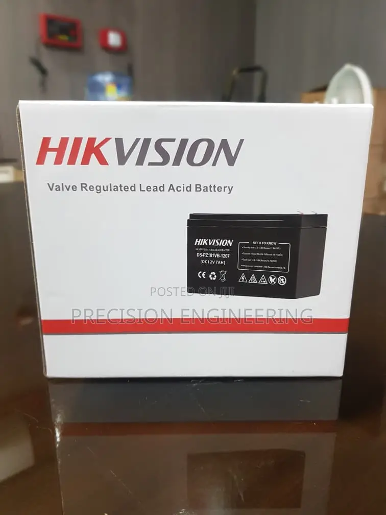 Hikvision 12V 7Ah Sealed Lead-Acid Battery DS-PZ101VB-1207