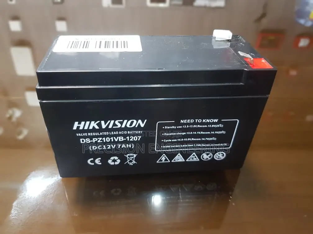 Hikvision 12V 7Ah Sealed Lead-Acid Battery DS-PZ101VB-1207