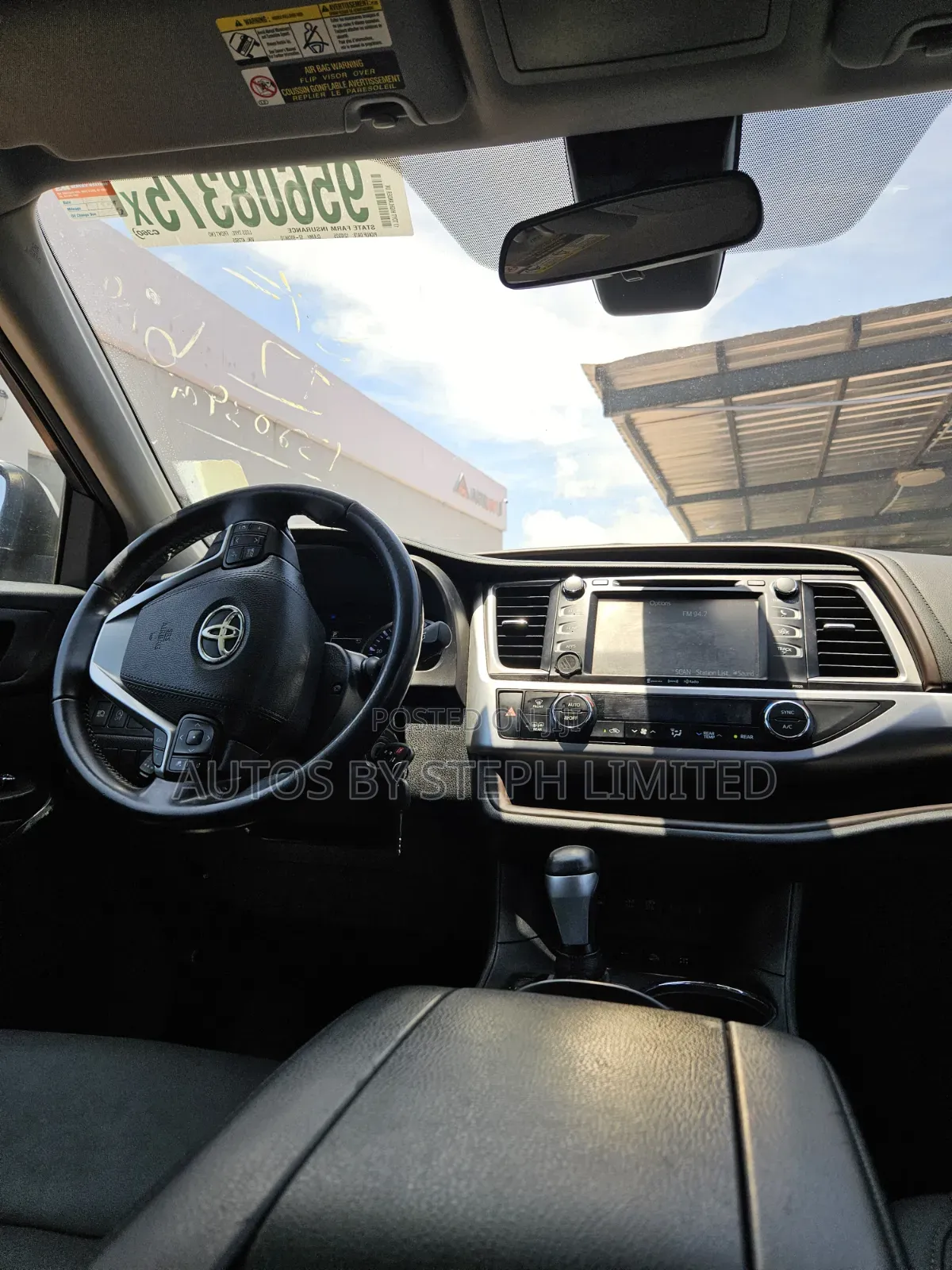 Toyota Highlander LE 4x4 V6 (3.5L 6cyl 8A) 2017 Black