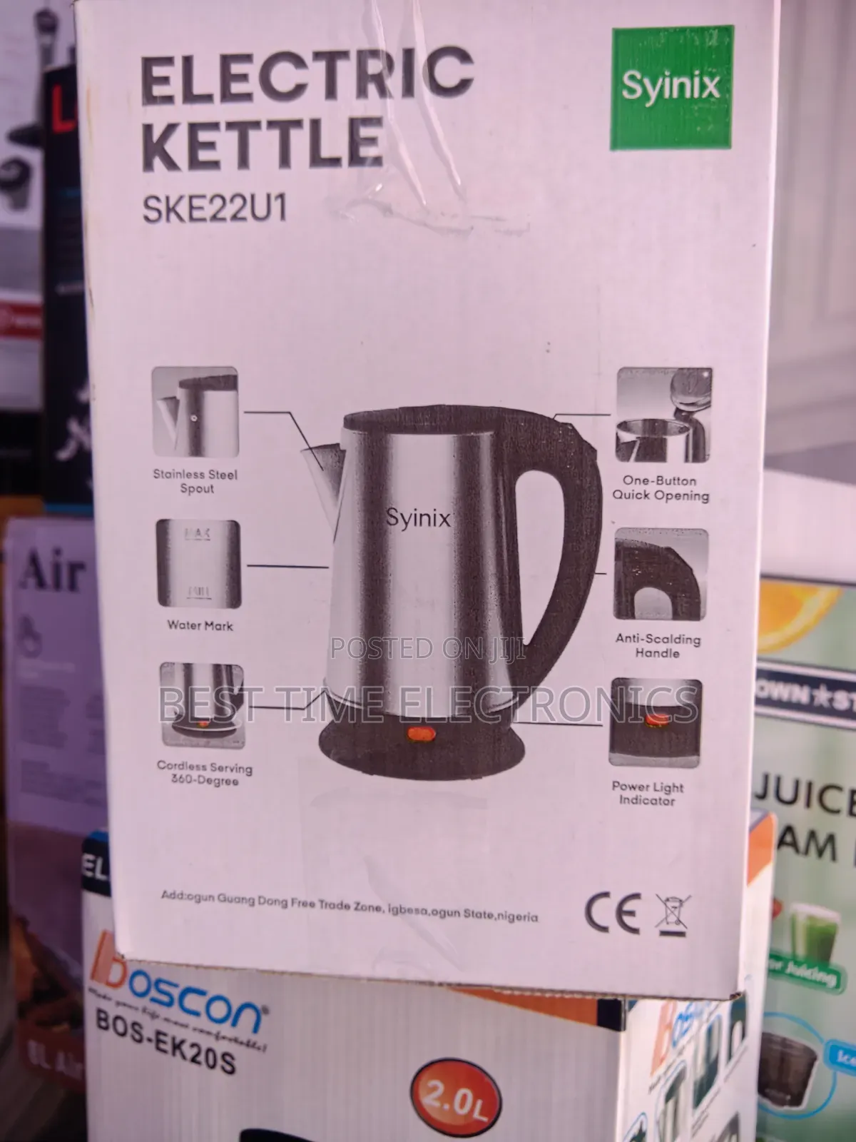 2.2ltrs Syinix Electric Kettle