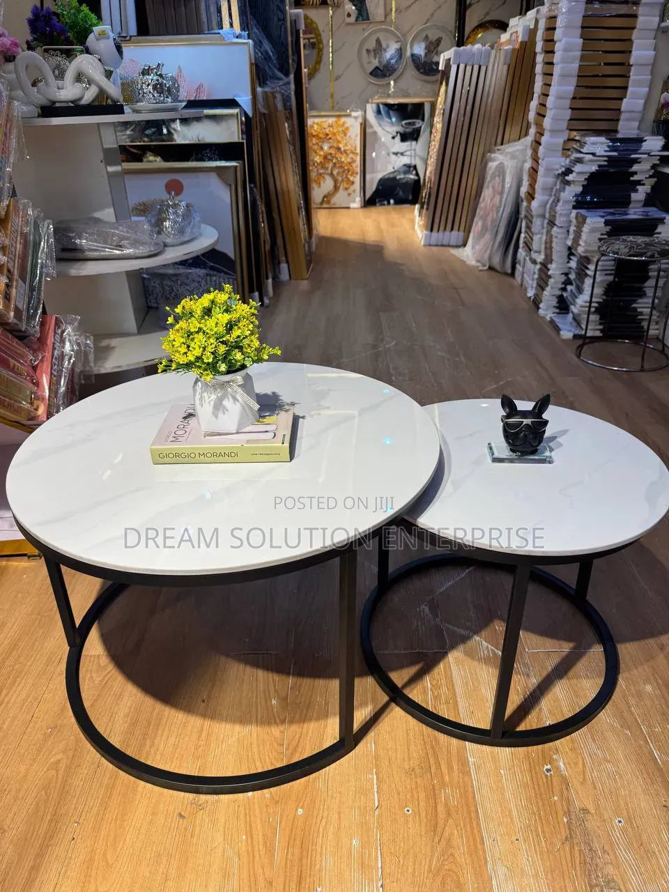 Quality Imported 2 in 1 Center Table With Marble Top