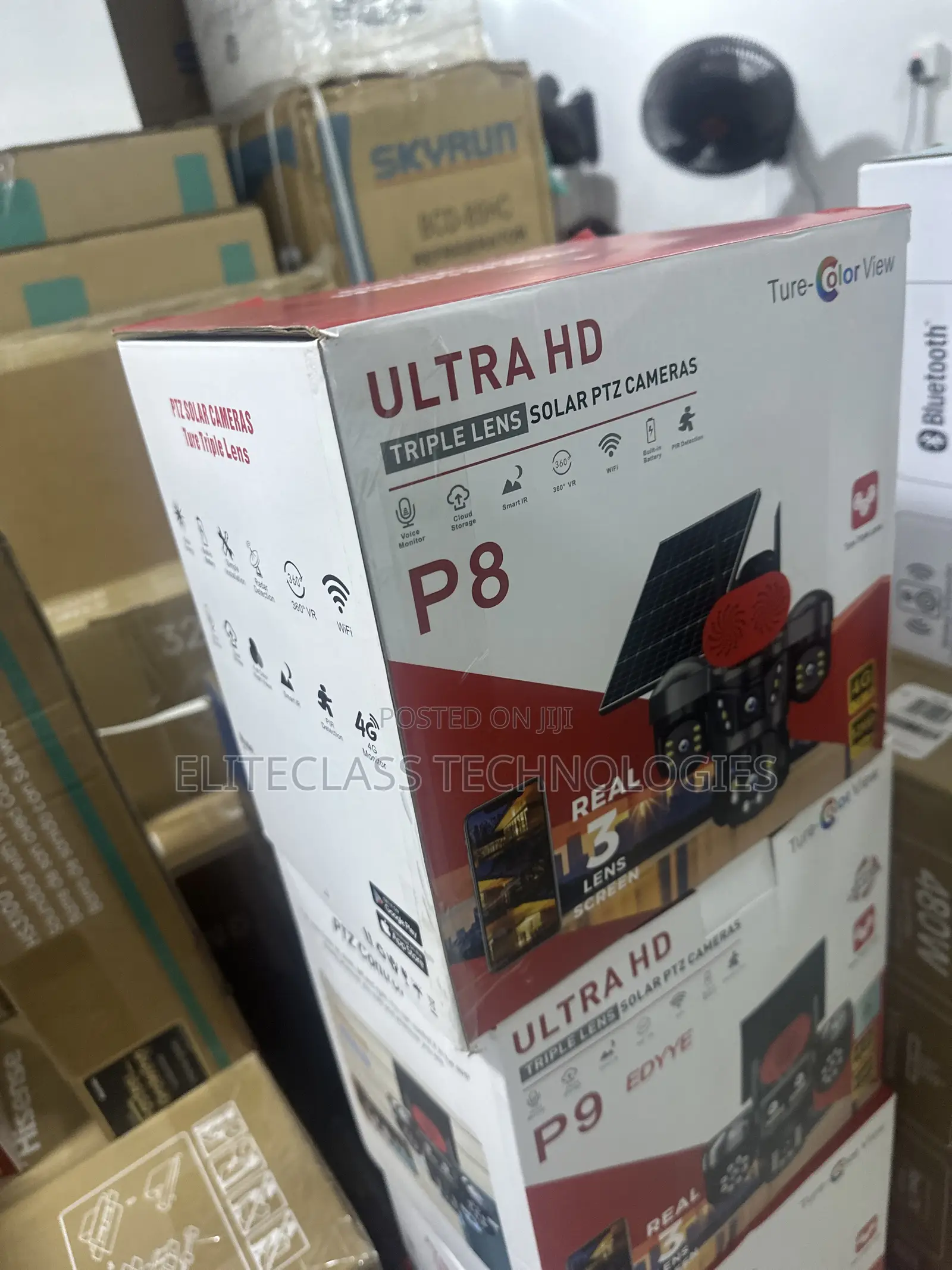 P8 Solar PTZ Camera With Triple Lens Setup