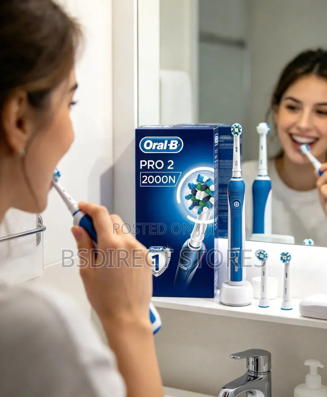 Oral B Pro2000- N Crossaction Pressure Control Rechargeable Toothbrush