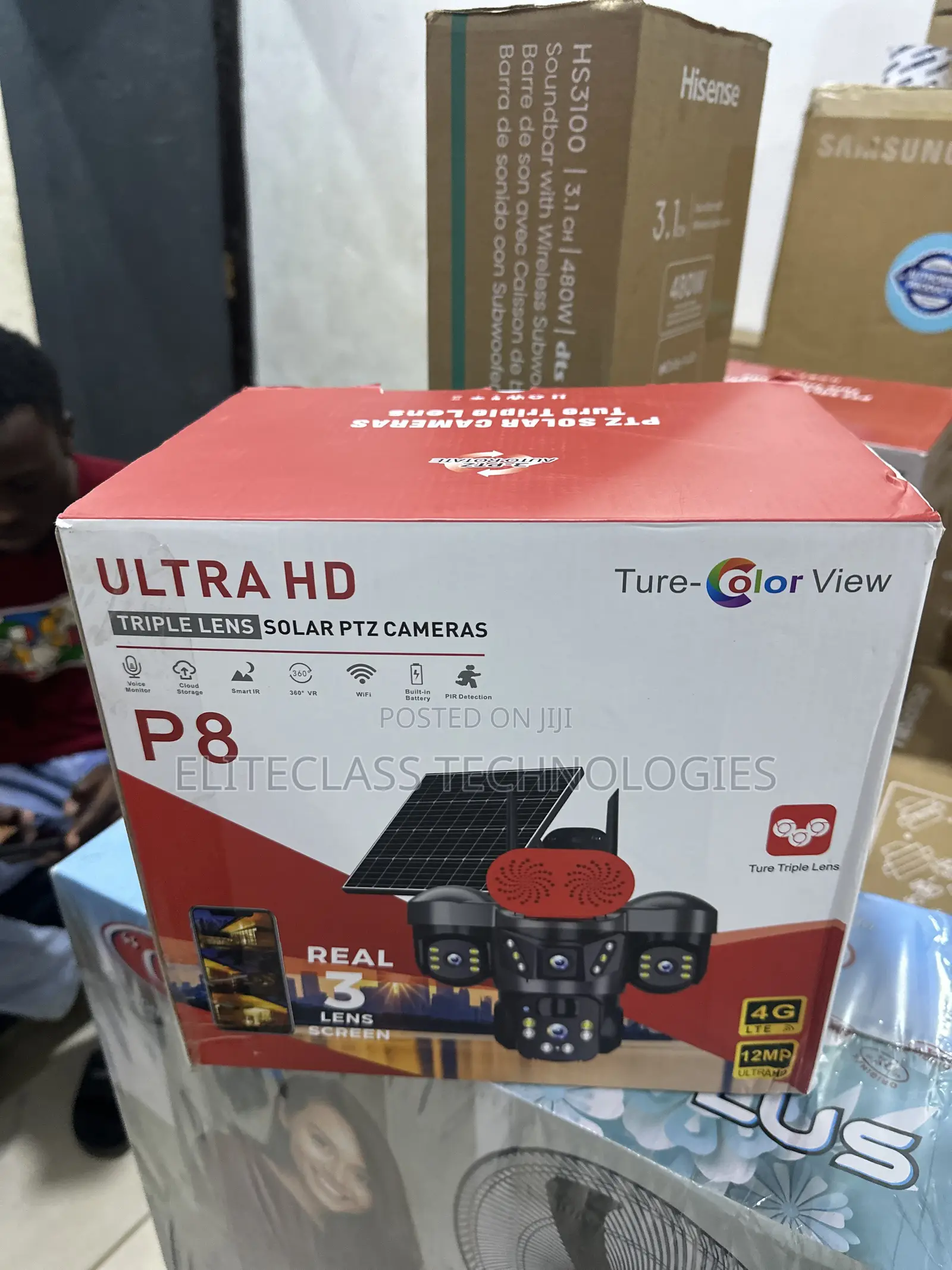 P8 Ultra HD Triple View Solar Surveillance Camera