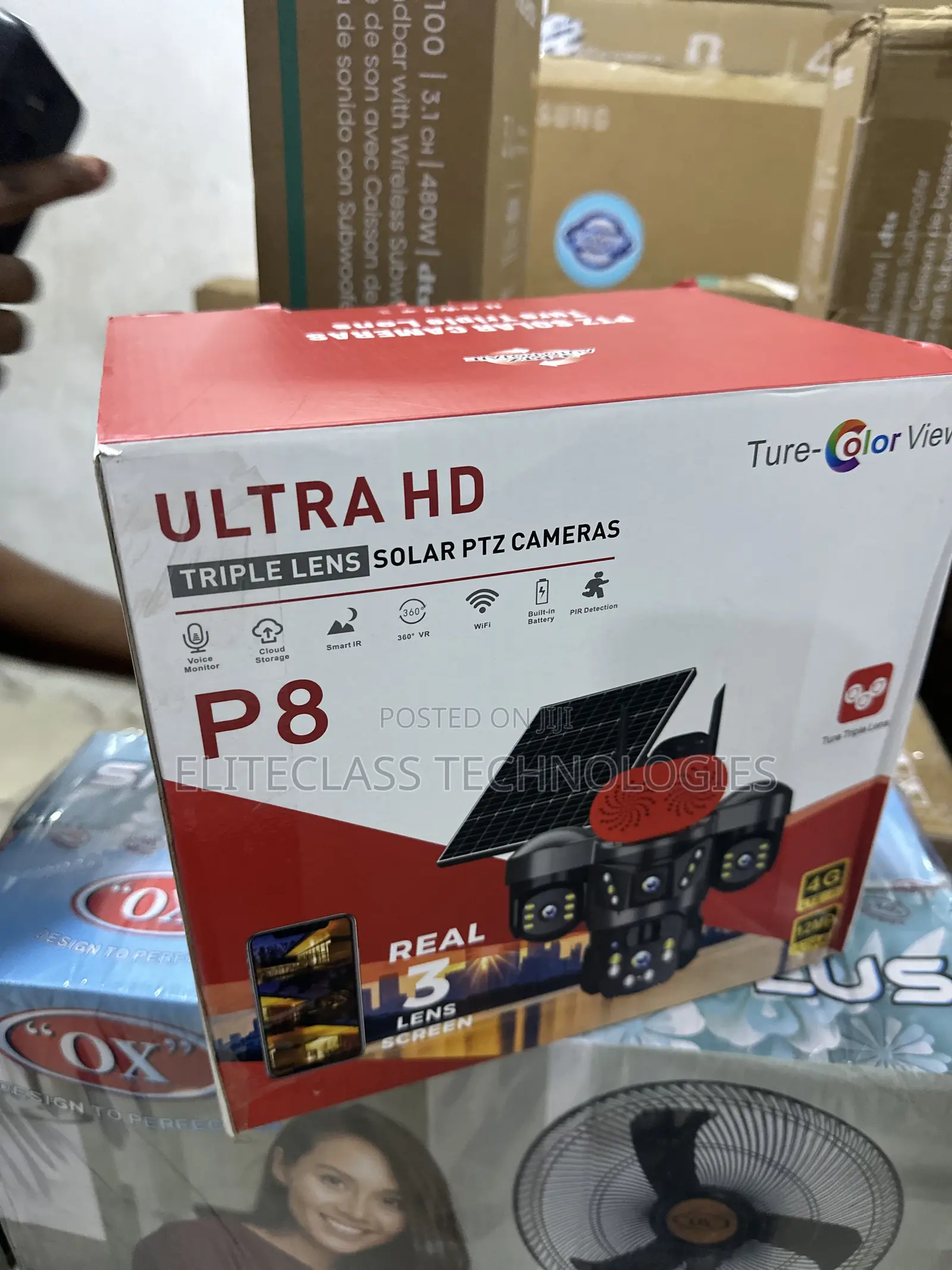 P8 Ultra HD Triple View Solar Surveillance Camera