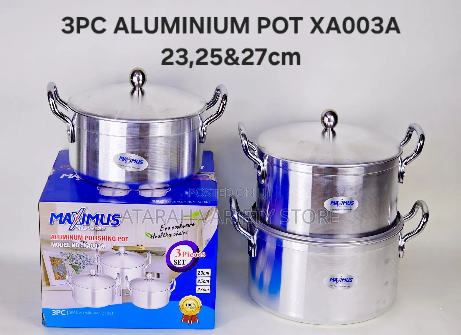 3 in 1 Aluminum Pot Set