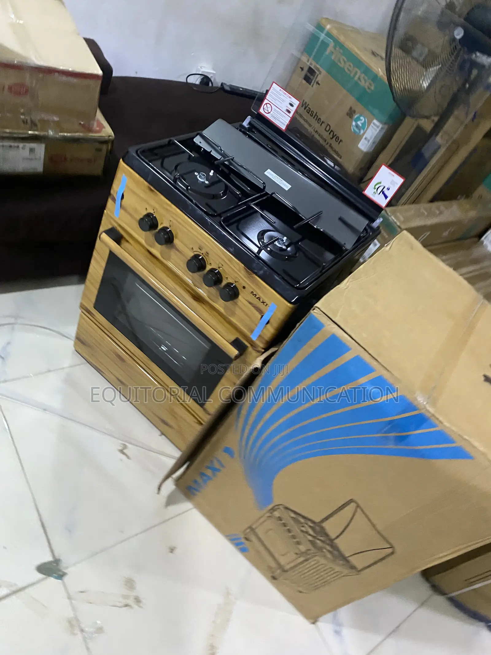 Maxi 6060 Gas Range 3B+1P Cooking System With Oven