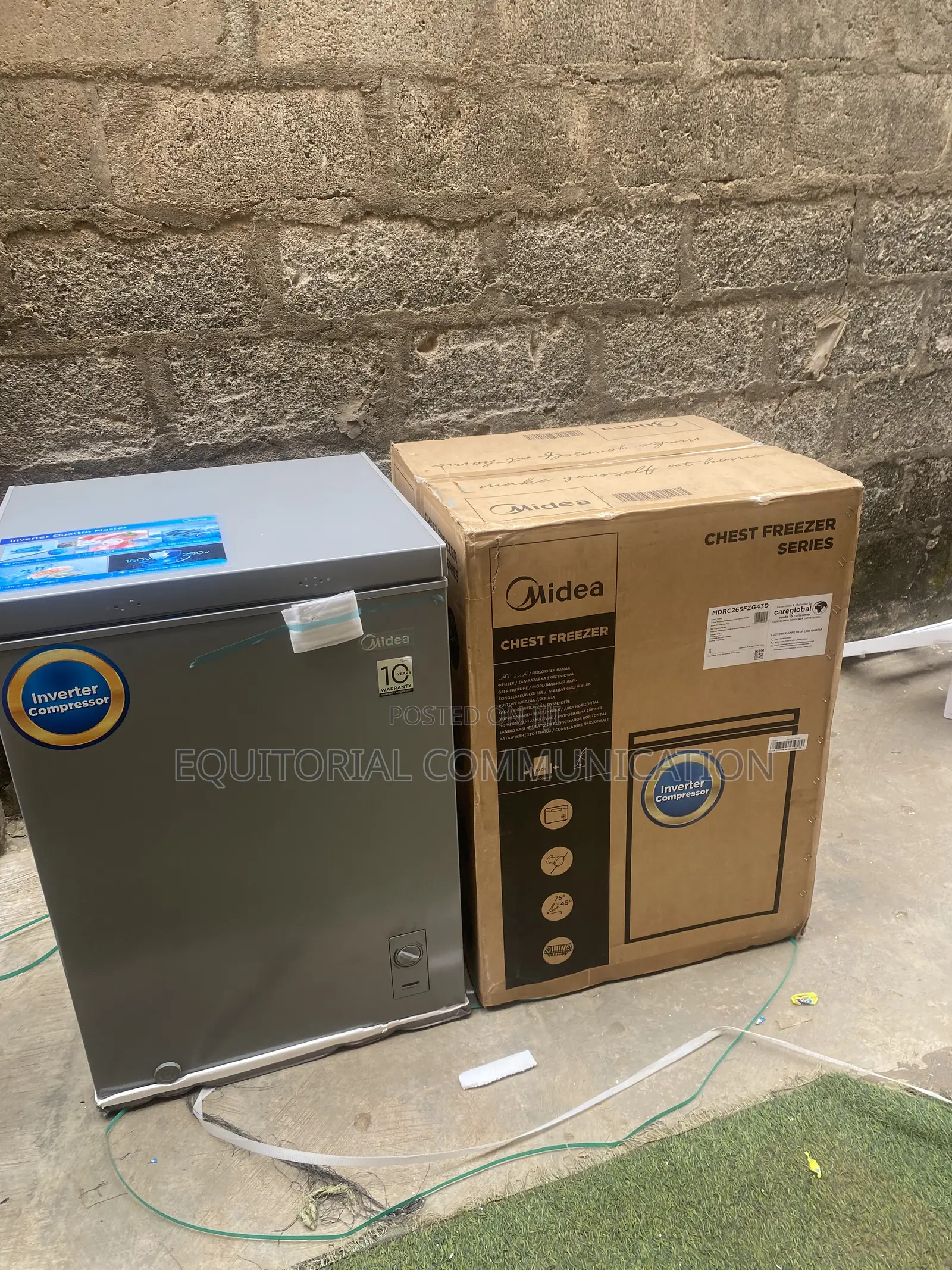 Midea MDRC265FZG43D 142L Household Inverter Freezer