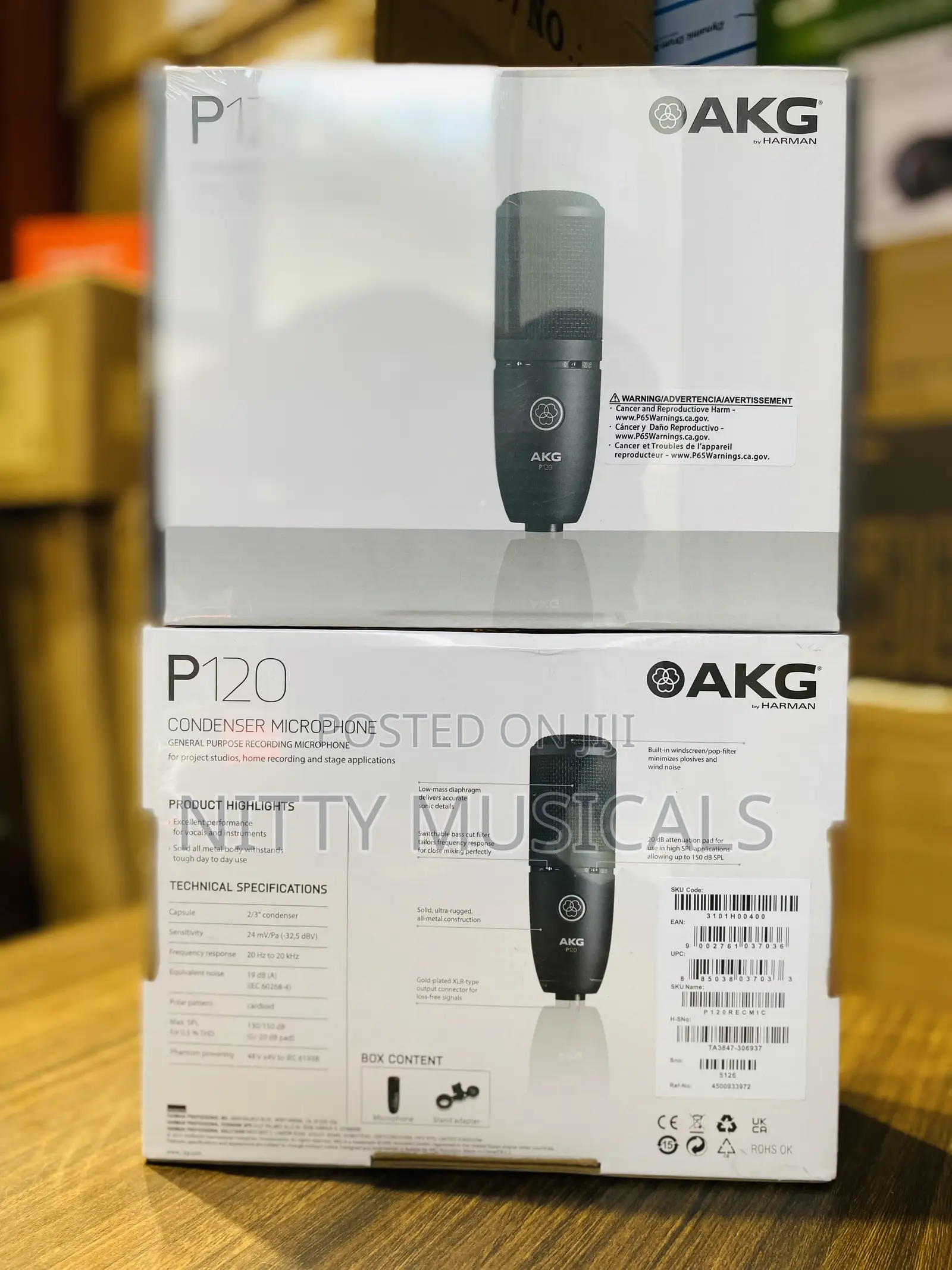 AKG P120 Studio Condenser Microphone