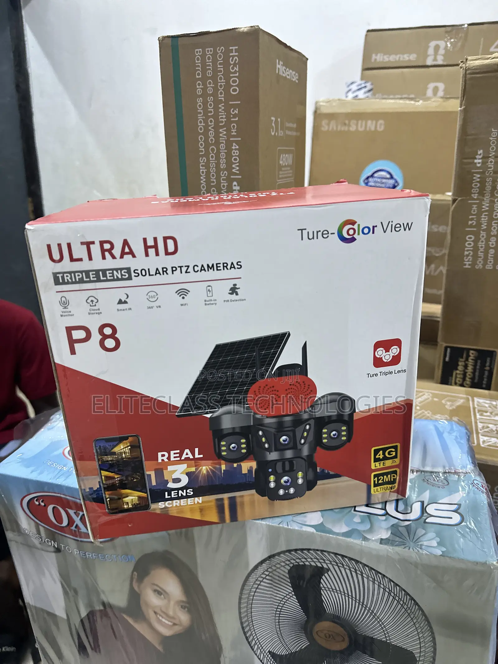 P8 PTZ Surveillance Camera With Three Lens System