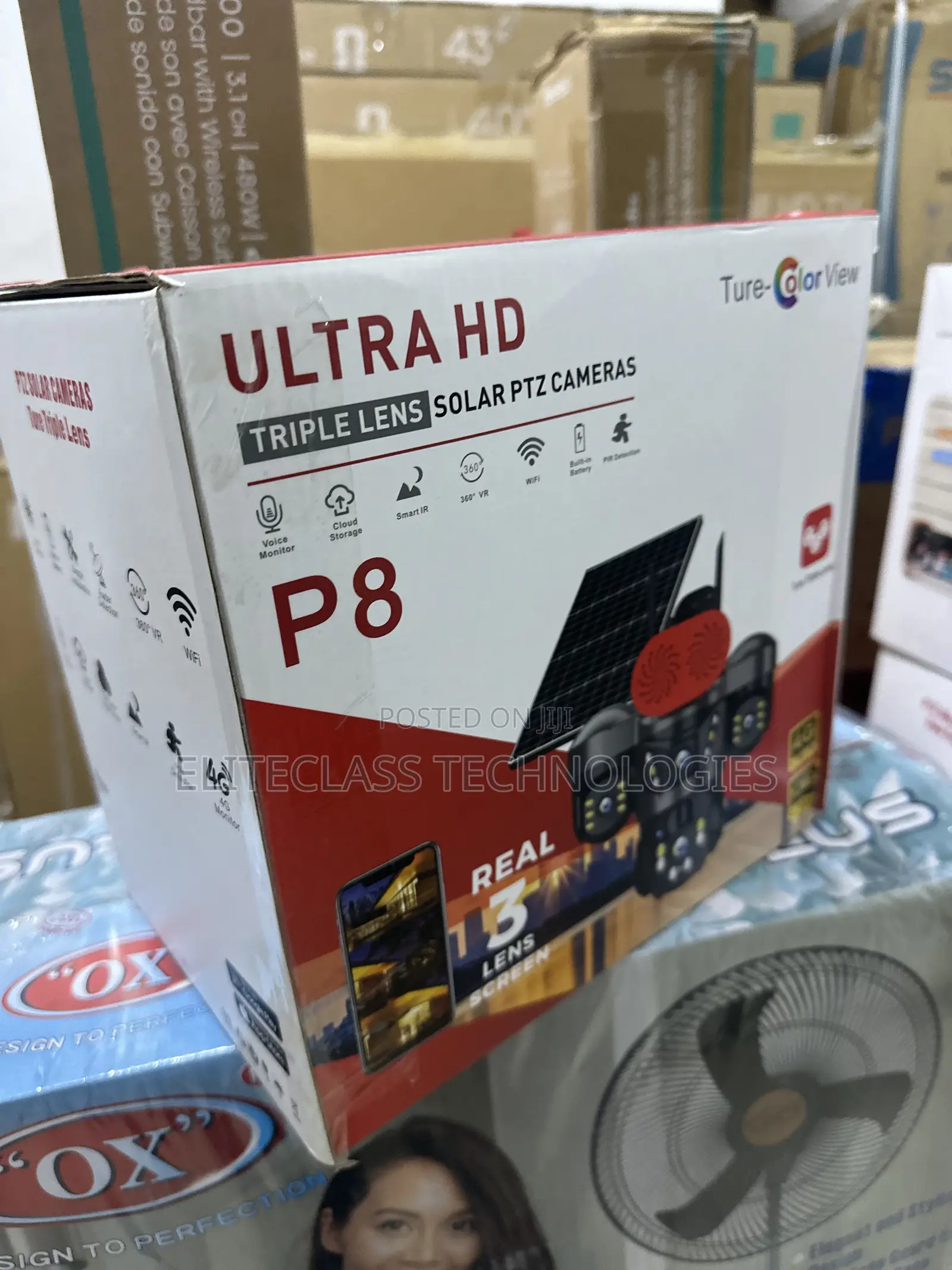 P8 PTZ Surveillance Camera With Three Lens System