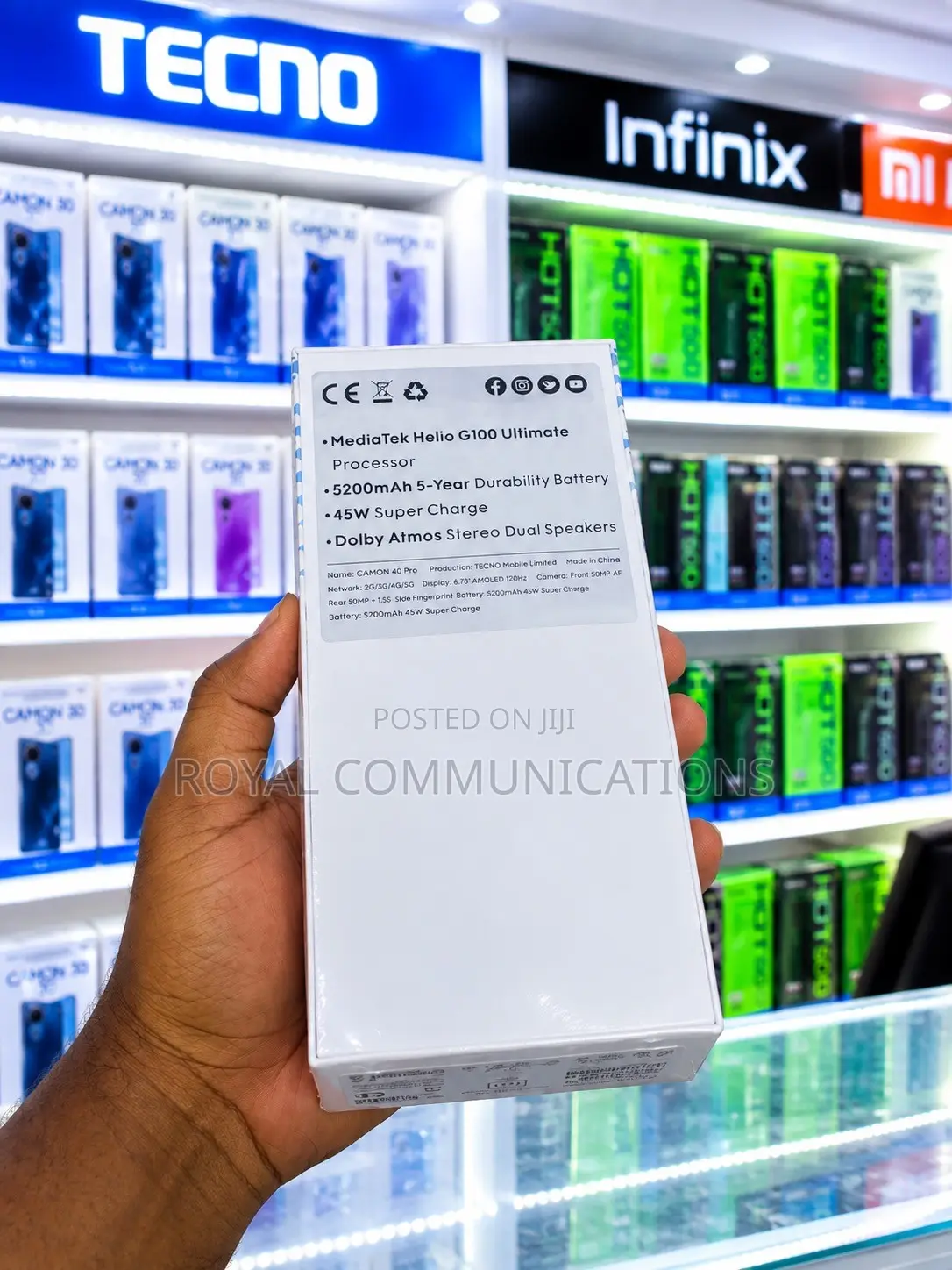 New Tecno Camon 40 Pro 4G 256 GB Black