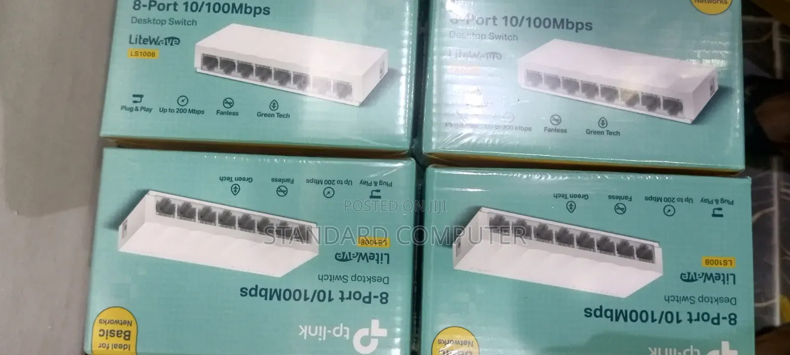 TP-Link LiteWave LS1008 8-Port 10/100Mbps Desktop Switches